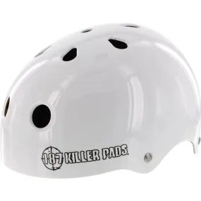 187 Killer Pads Small Pro SweatSaver Gloss White Helmet