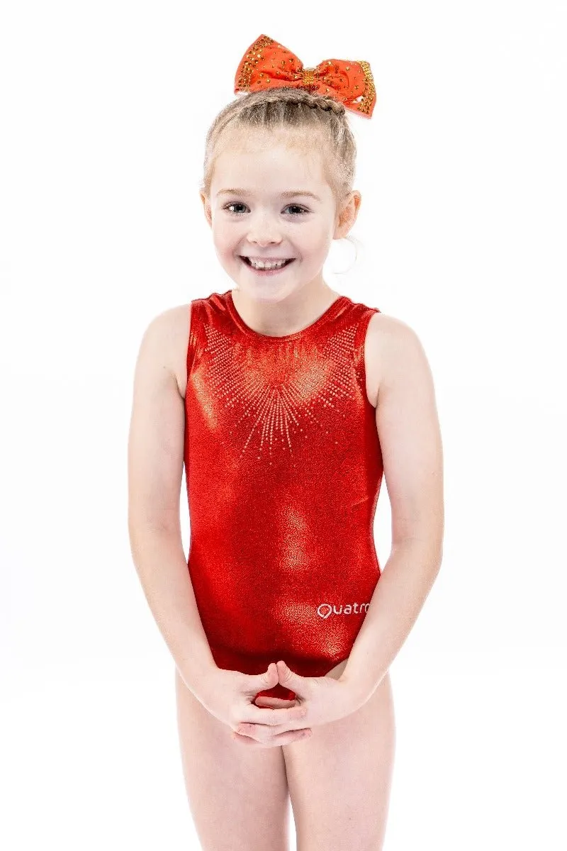 Aberdeen Gymnastics Red Workout tank with Storm Personalisation