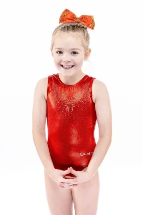 Aberdeen Gymnastics Red Workout tank with Storm Personalisation