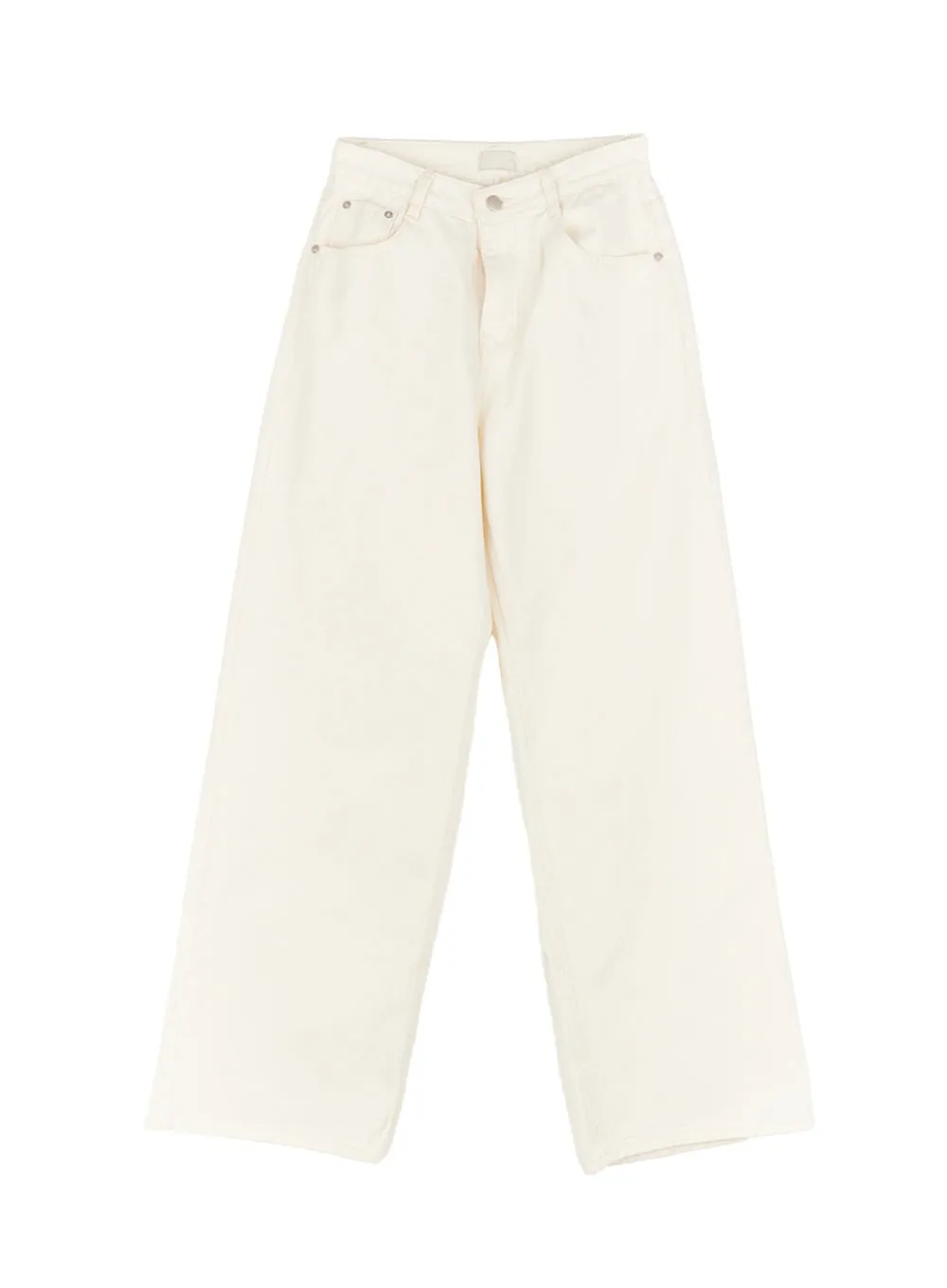Basic Cotton Wide-Leg Pants IM513