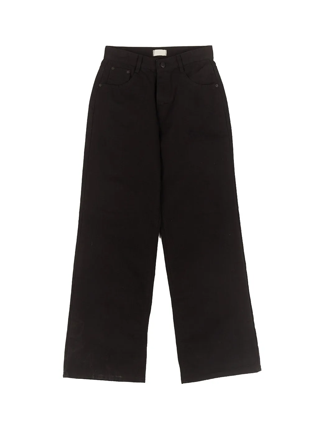 Basic Cotton Wide-Leg Pants IM513