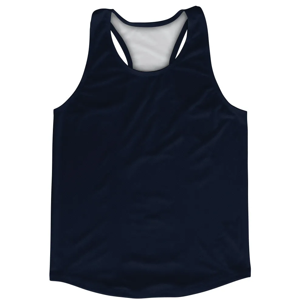 Blue Navy Almost Black Blank No Ultras Brand Logo Running Track Tops Made In USA