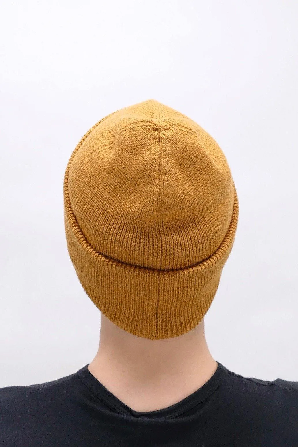 Canada Goose Mens Winter Accessories Emblem Rib Toque - Heirloom Gold