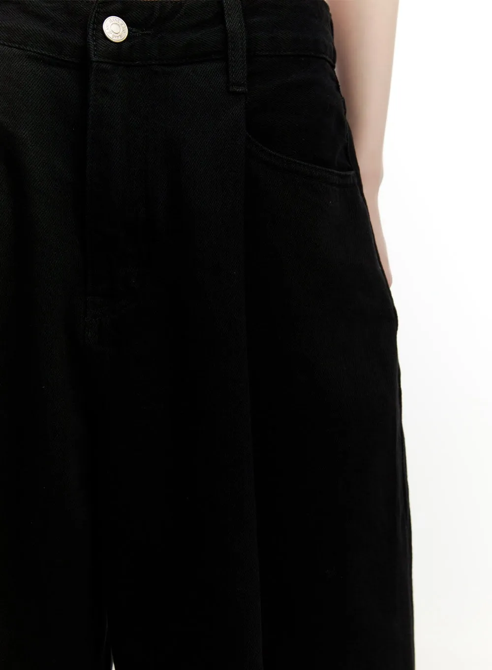 Cotton Pintuck Wide-Leg Pants CM514