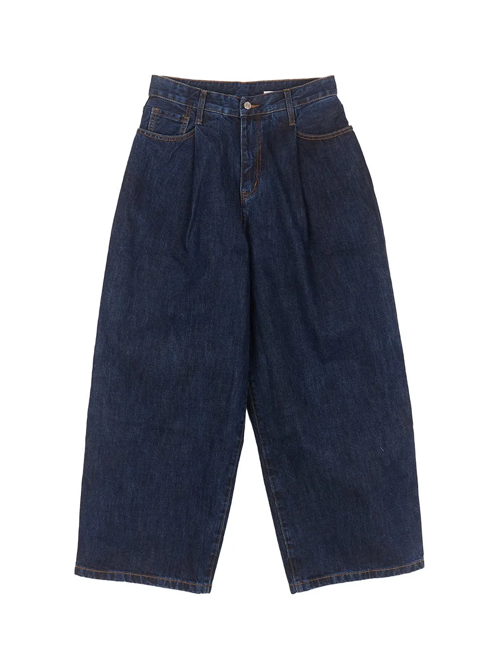 Cotton Pintuck Wide-Leg Pants CM514