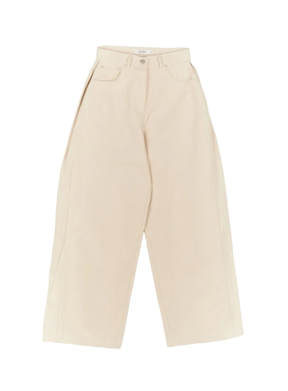 Cotton Wide-Fit Pintuck Pants CA502