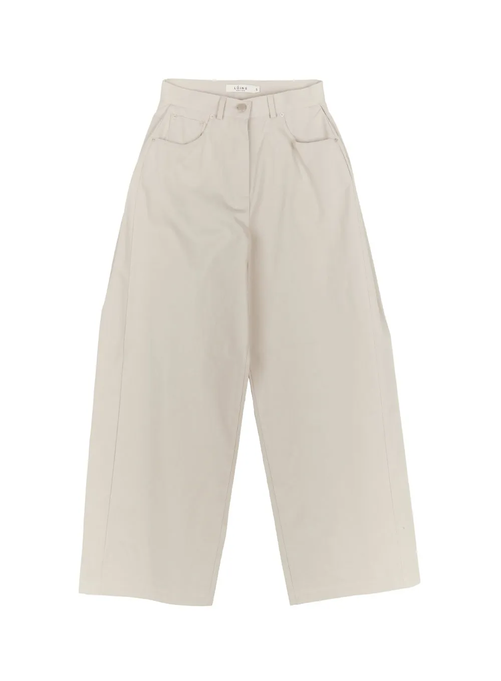 Cotton Wide-Fit Pintuck Pants CA502