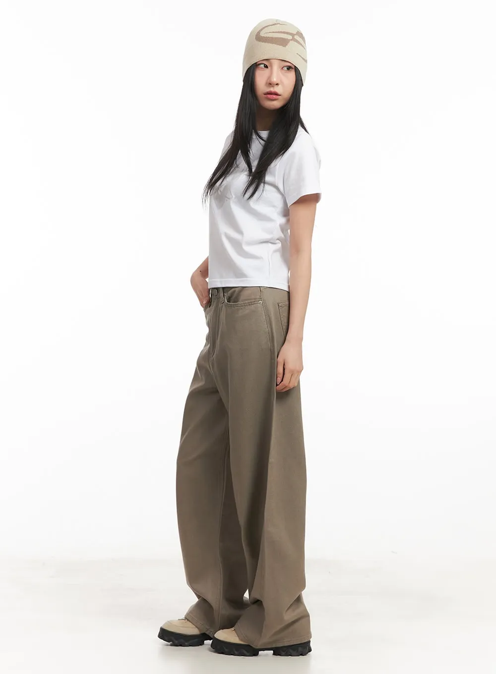 Cotton Wide-Leg Pants CM504