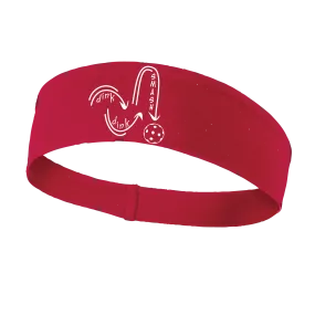 Dink Dink Smash (White) | Pickleball Headband | 100% Polyester