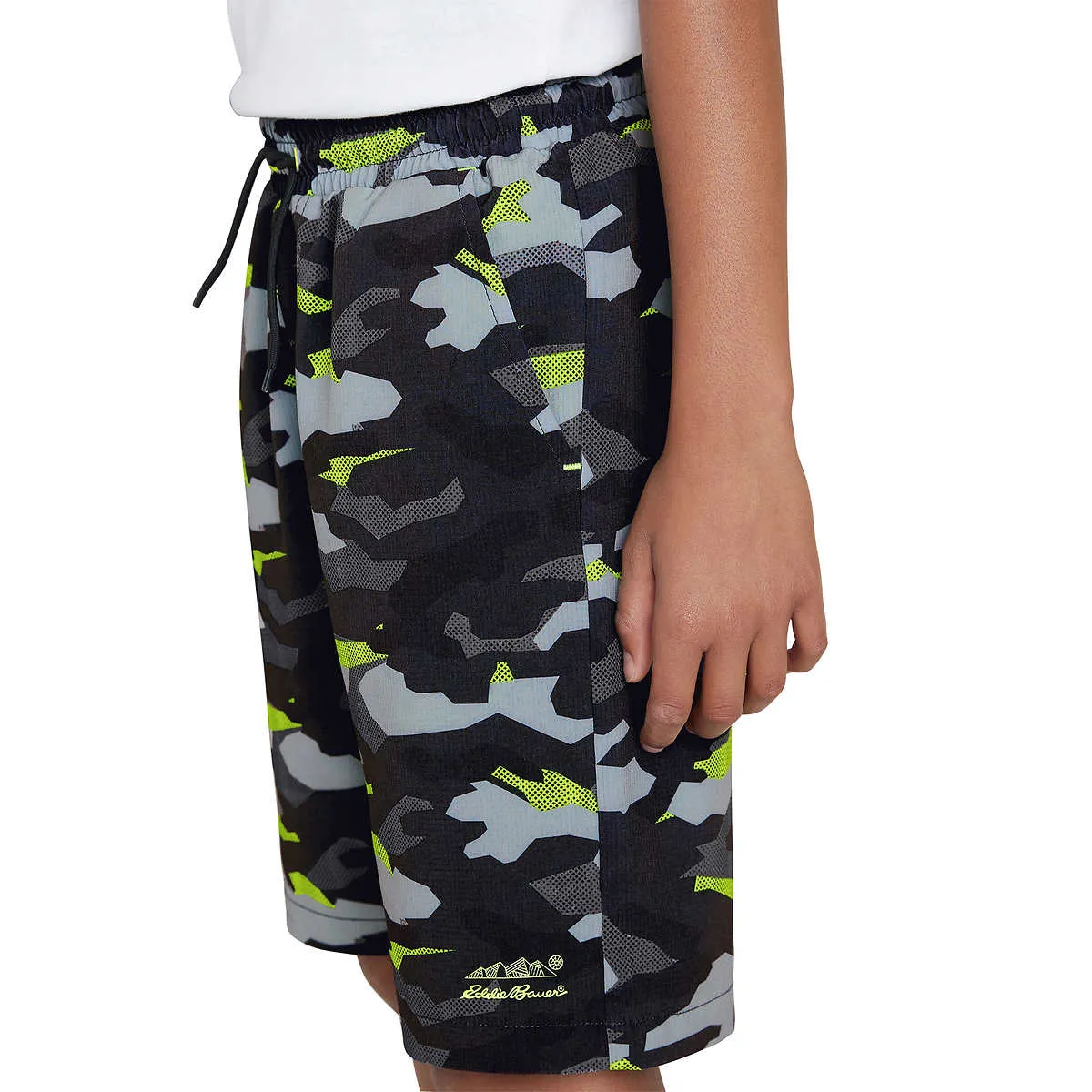 Eddie Bauer Big Boy's 2-pack Youth Hybrid Quick Dry Mesh Lined Casual Active Shorts