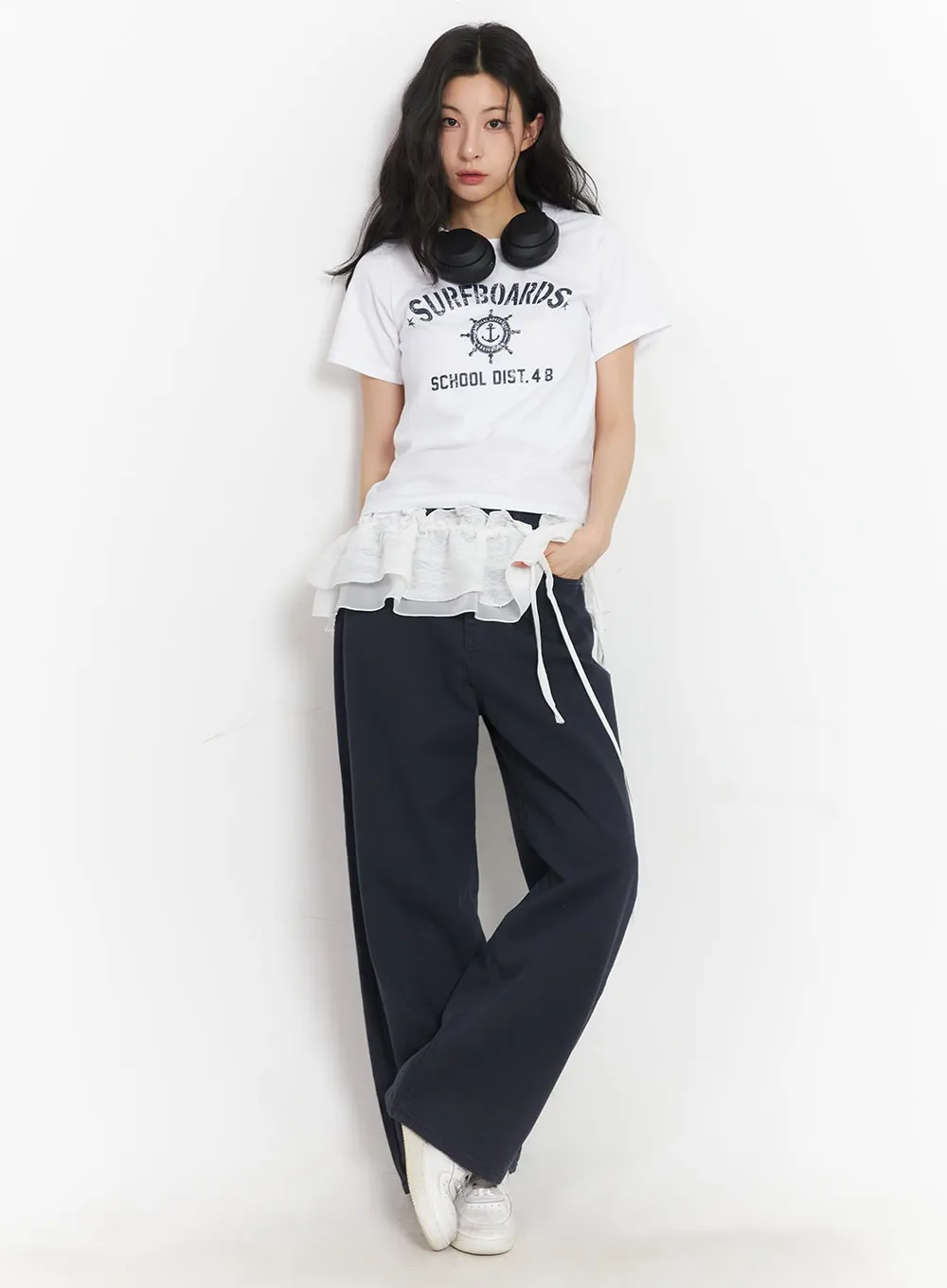 Essential Cotton Wide-Leg Pants CA503
