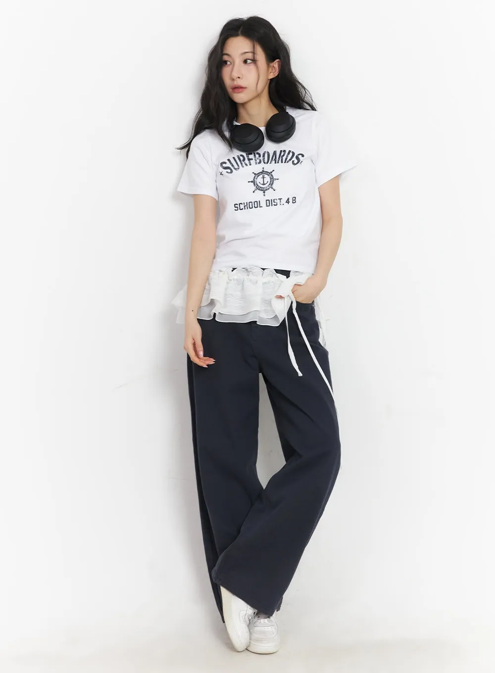 Essential Cotton Wide-Leg Pants CA503