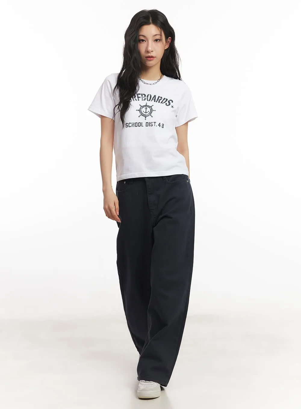 Essential Cotton Wide-Leg Pants CA503