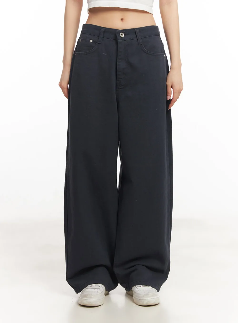 Essential Cotton Wide-Leg Pants CA503
