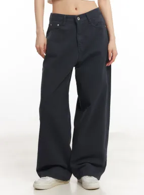 Essential Cotton Wide-Leg Pants CA503