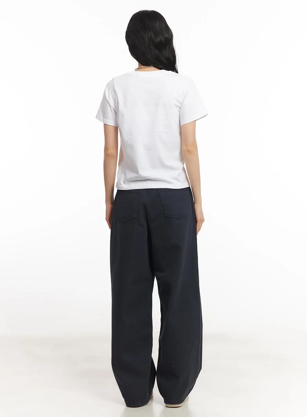 Essential Cotton Wide-Leg Pants CA503