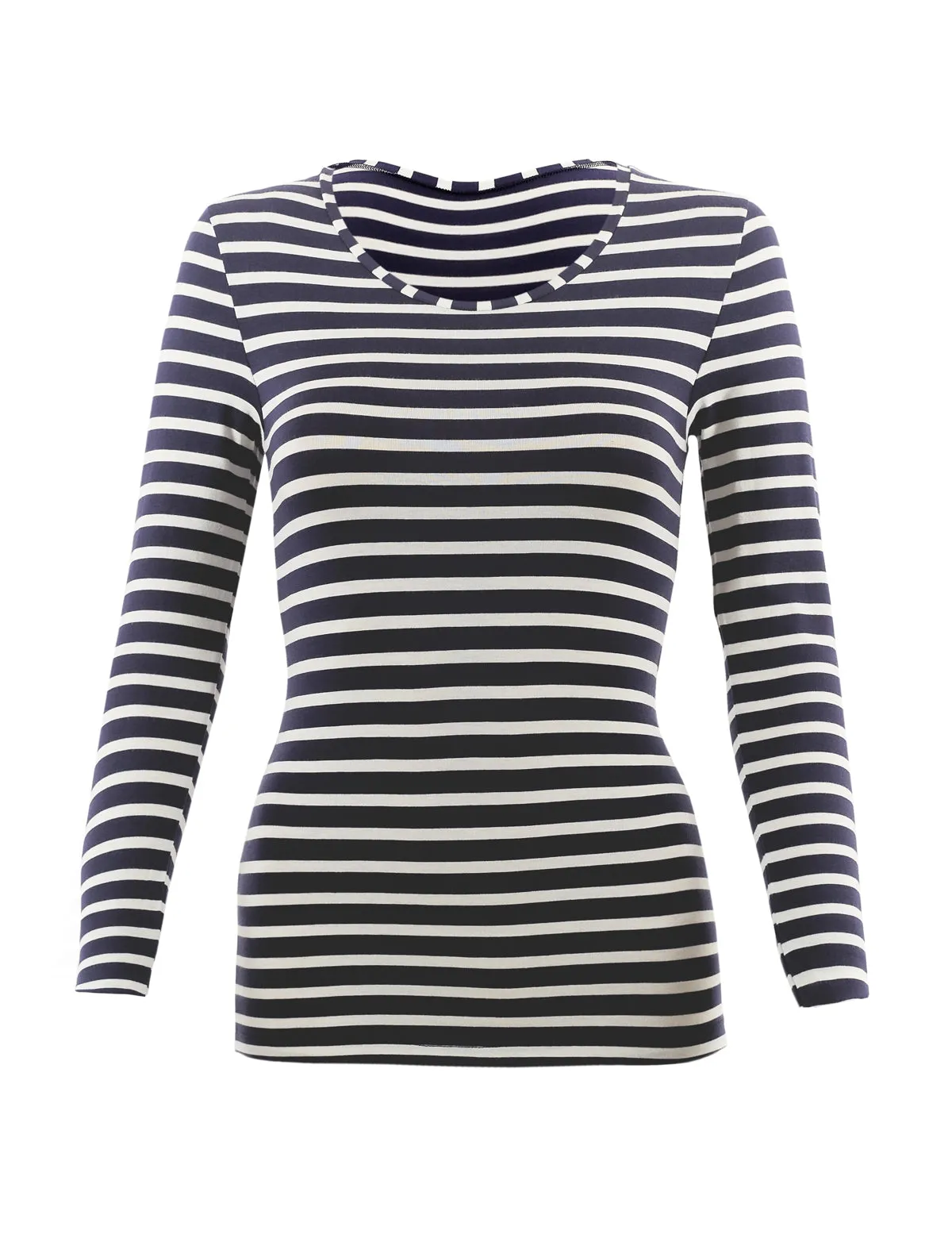 Heatgen Thermal Long Sleeve Striped Top