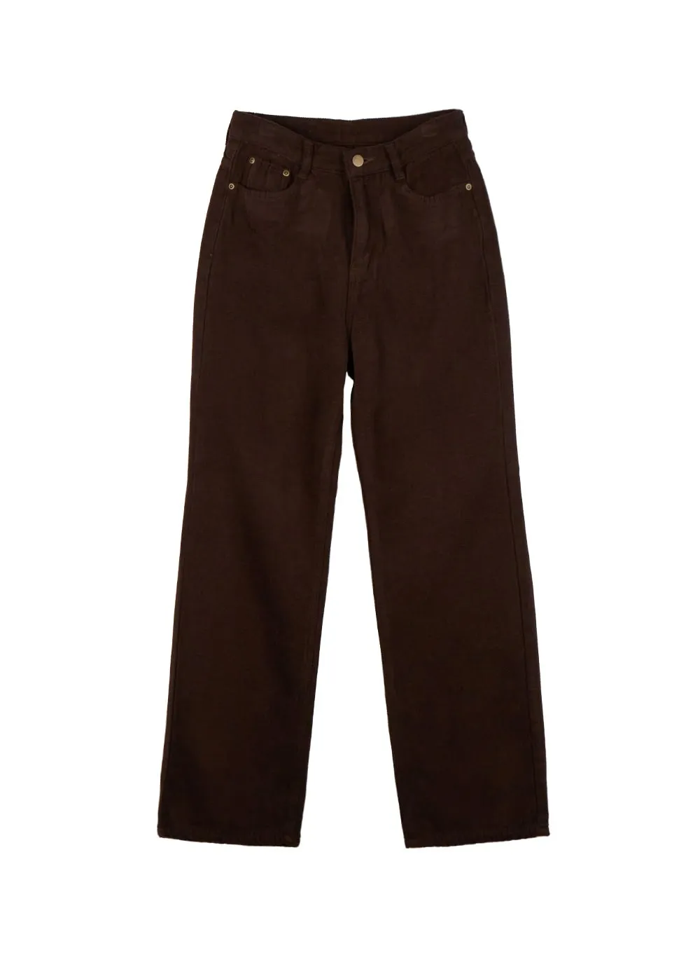 Isolde Solid Cotton Straight Fit Pants ON429