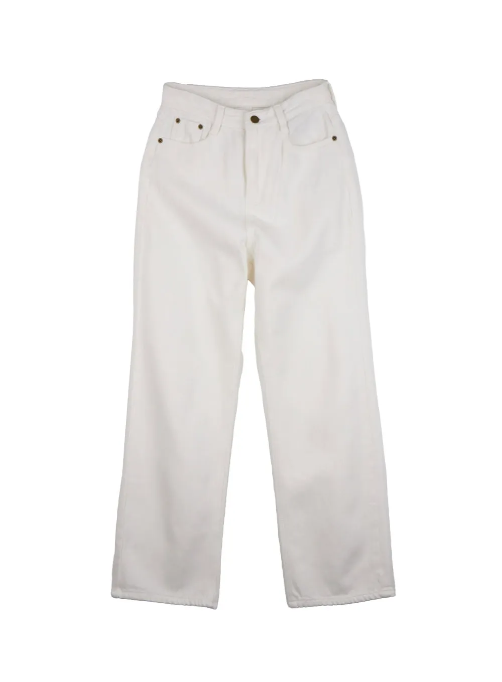 Isolde Solid Cotton Straight Fit Pants ON429