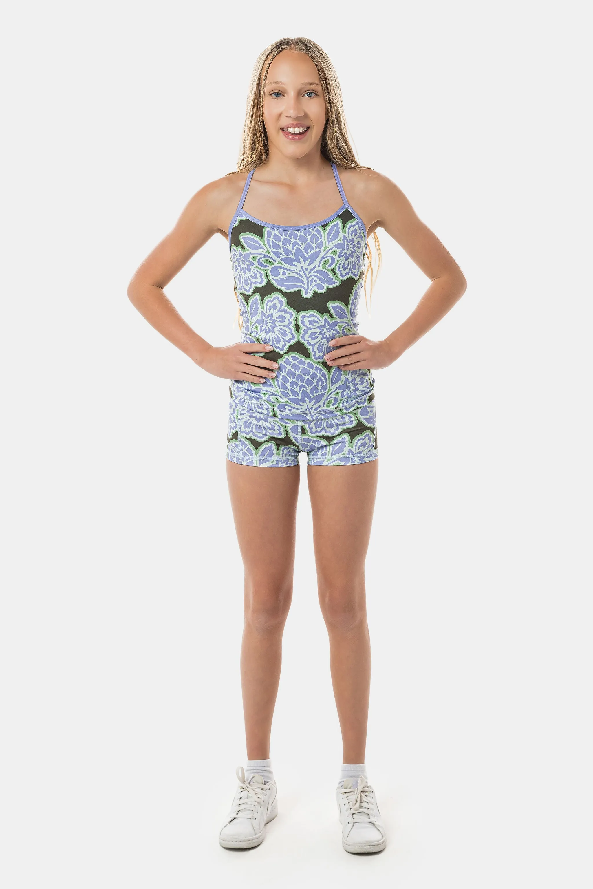 Kalani Luxe Singlet - Skye