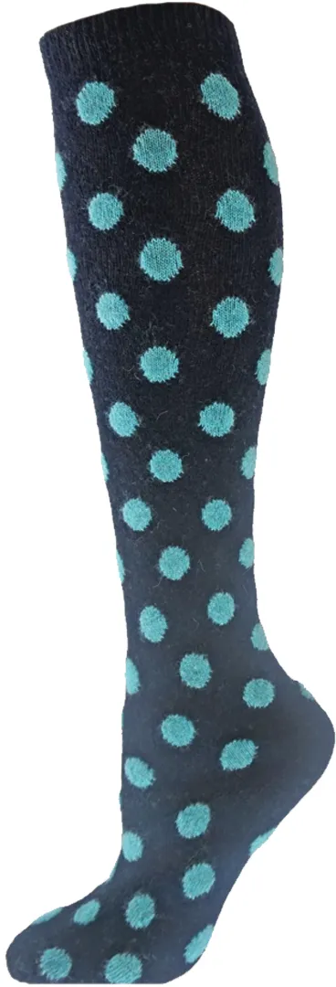 Liza Dot Cashmere Wool Knee High Socks (Women's)