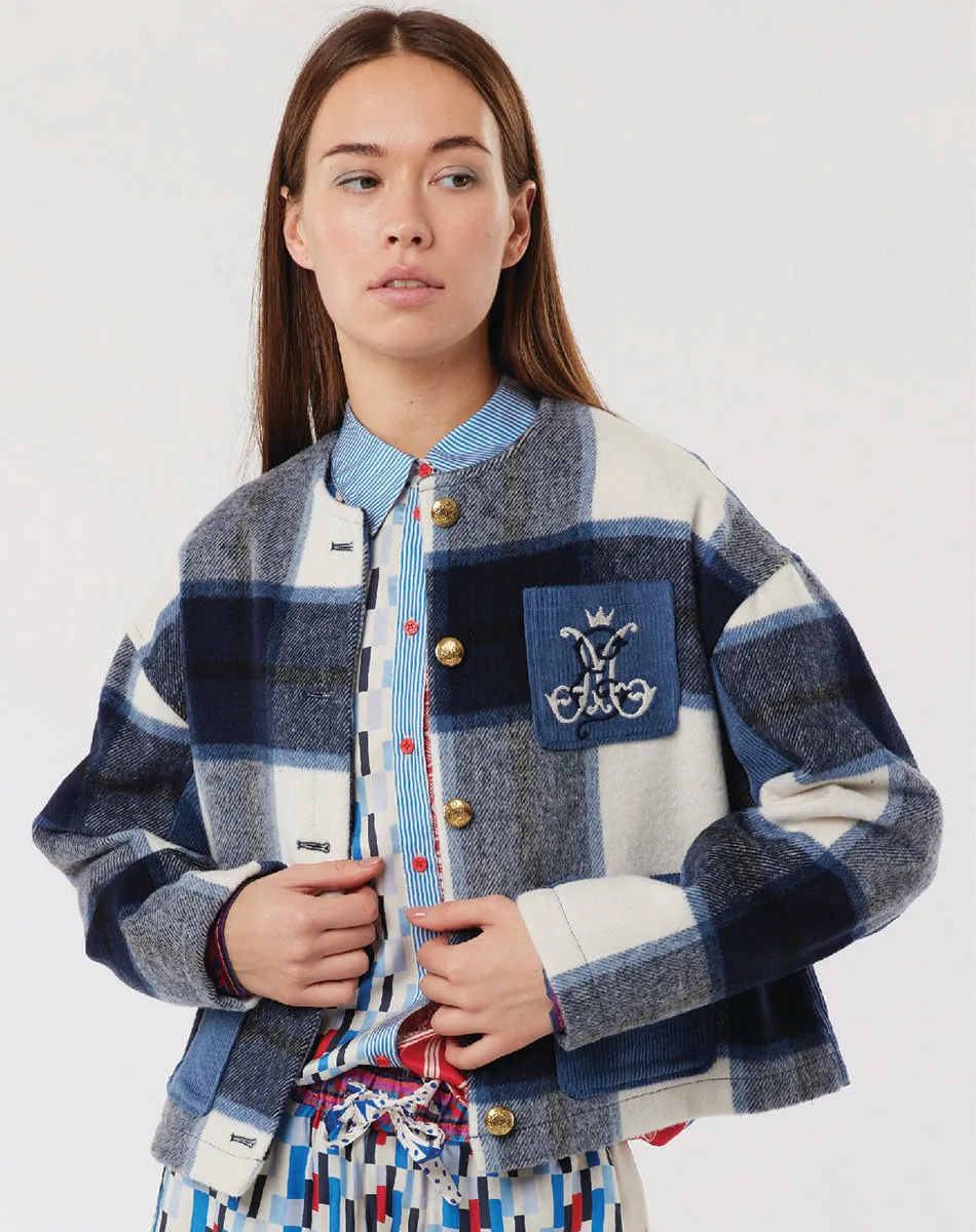 Nancy Blue Collarless