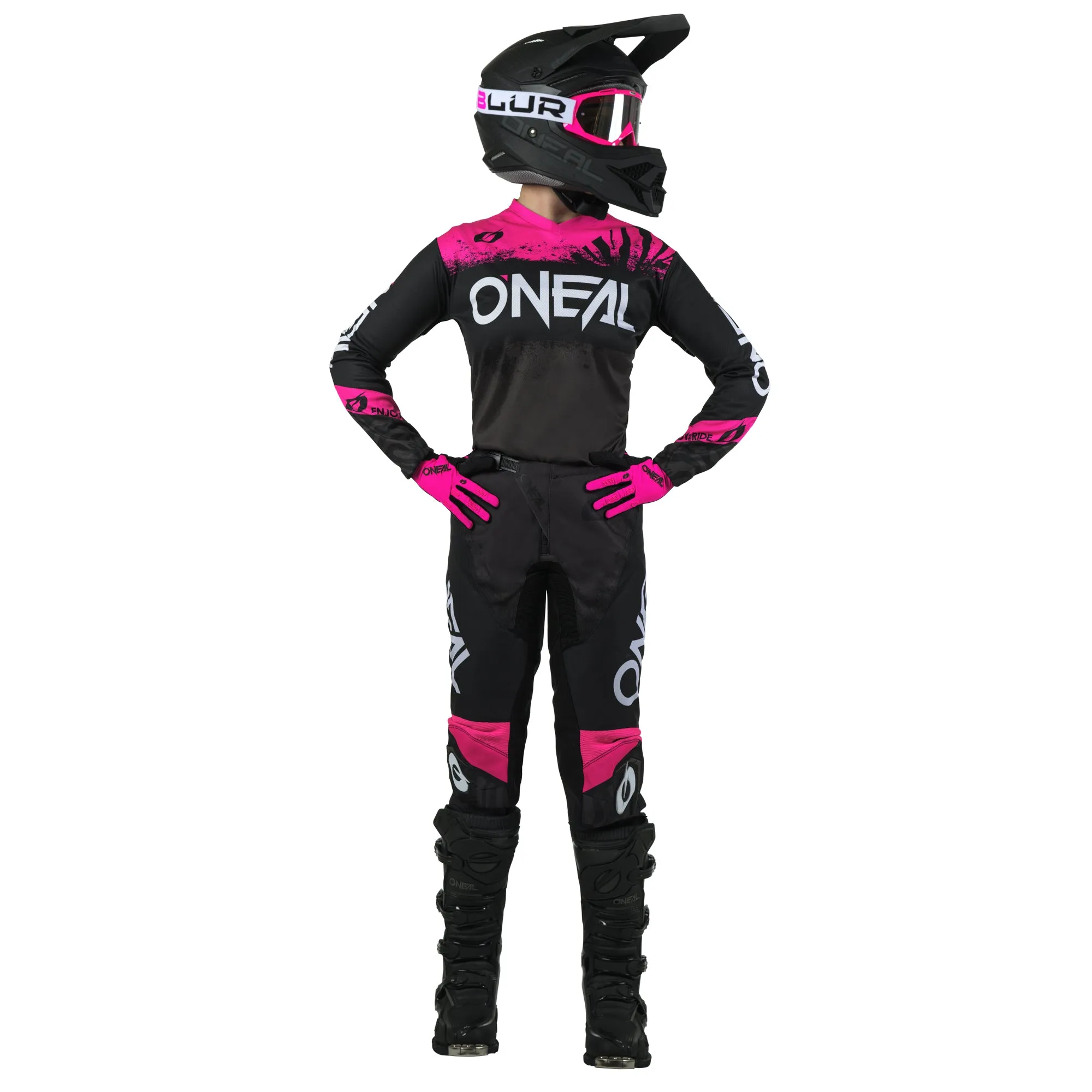 O'NEAL Women's Element Shocker Jersey Black/Pink