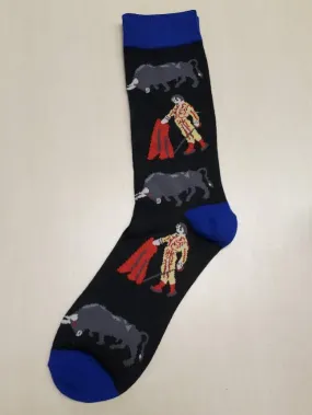 SF1227 Black Bullfighting Socks