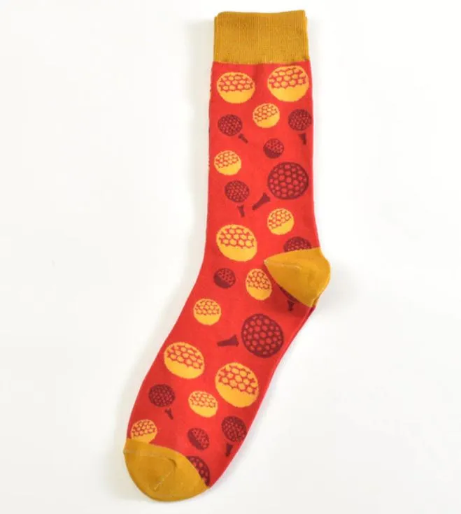 SF191 Red Golf Socks