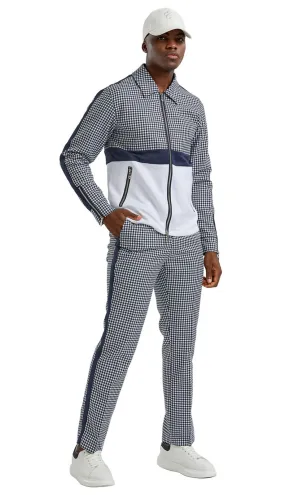Tazzio M343SK-NVY Mens Sport Suit