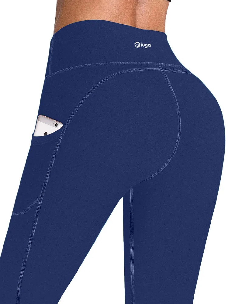 Women black wid legs leggings workout pants